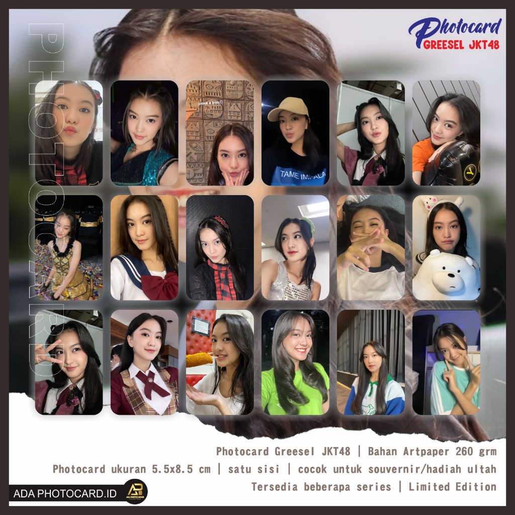 Jual Photocard Greesel JKT48 (Greesella Adhalia) isi 50 Pcs Fanmade ...