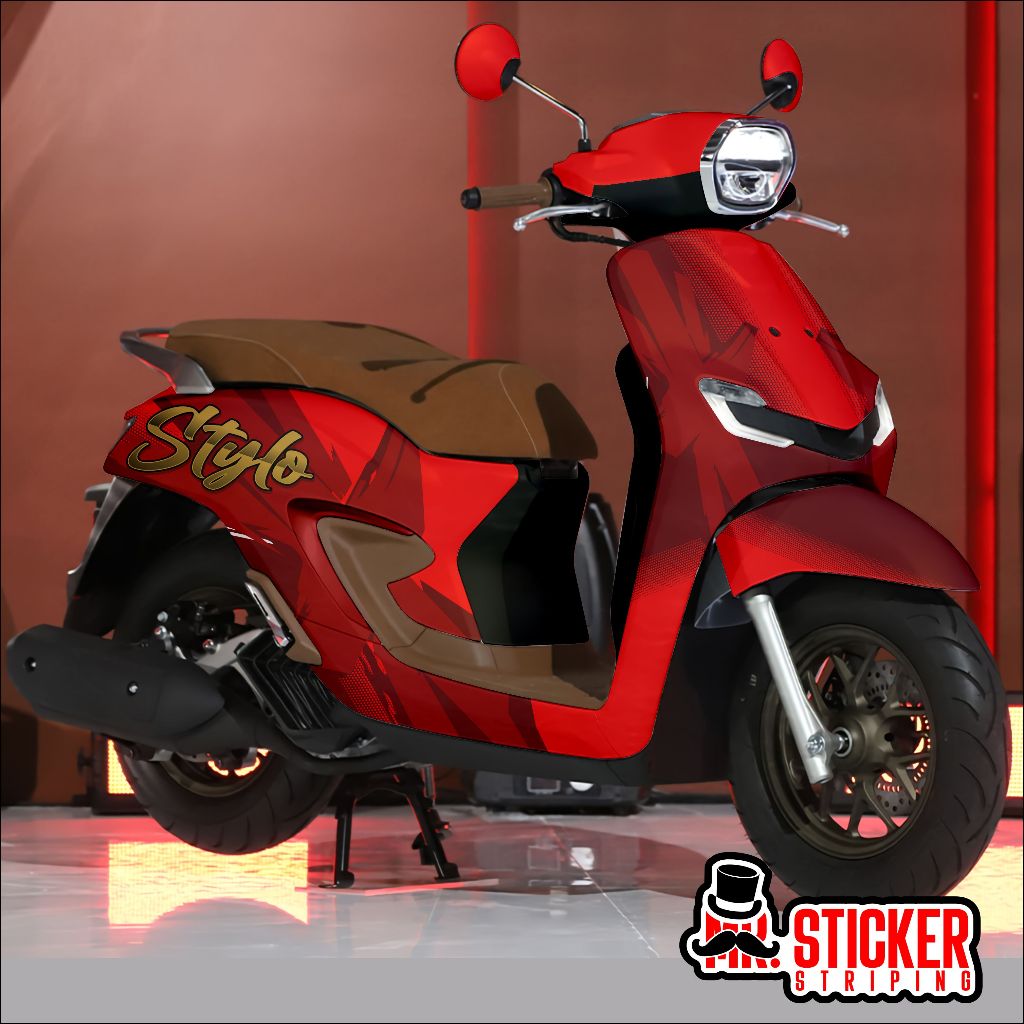 Jual Decal Honda Stylo Full body custom sticker free design motif ...