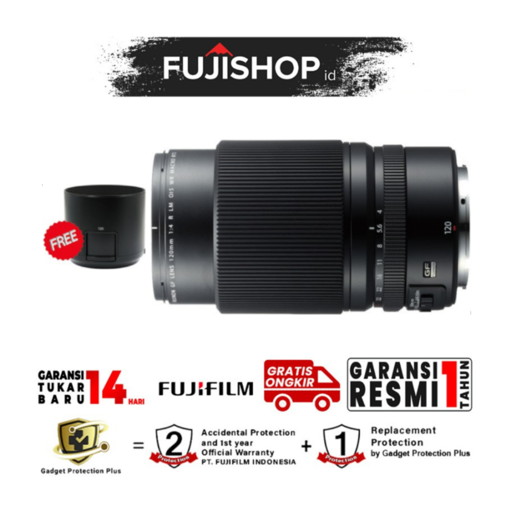 Jual Fujifilm GF 120mm F4 R LM OIS WR Macro Lens Garansi Resmi