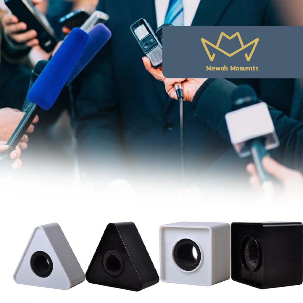 Jual Mic Holder Abs Plastik Microphone Holder Triangle Dan Cube Logo ...
