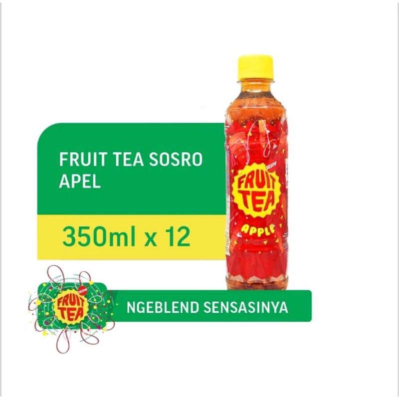 Jual Fruit Tea PET Apel 350ml isi 12 Botol - Kemasan Botol Pelastik ...