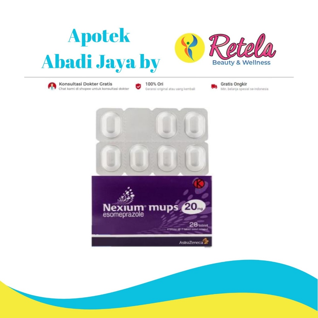 Jual NEXIUM MUPS 20MG 1 BLISTER 7 TABLET | Shopee Indonesia