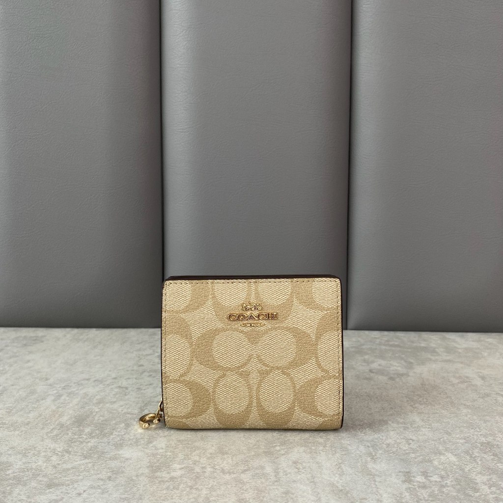Jual Coach Snap Wallet In Signature Canvas | Shopee Indonesia