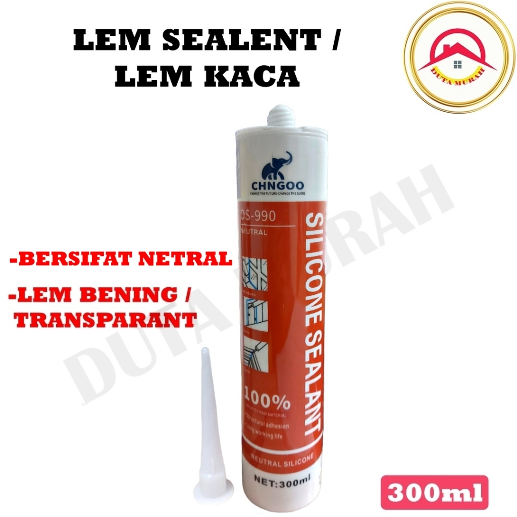 Jual Lem Sealant Kaca Lem Silicone Asam, Netral Lem Kaca Black