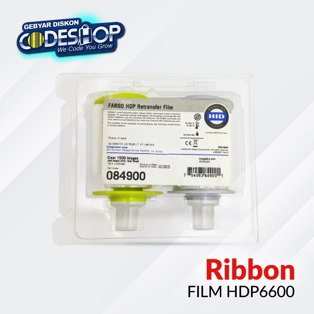 Jual Ribbon Retransfer Film Fargo HDP6600 HDP-6600 Transparan 1500 ...