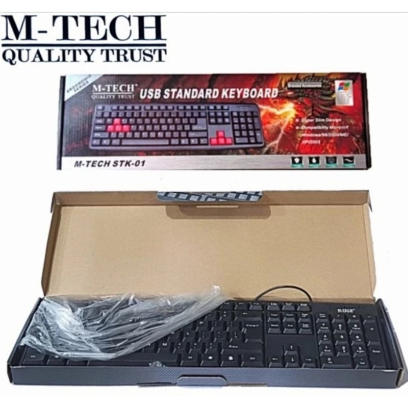 Jual keyboard Kibot usb m tech standar stk01 | Shopee Indonesia