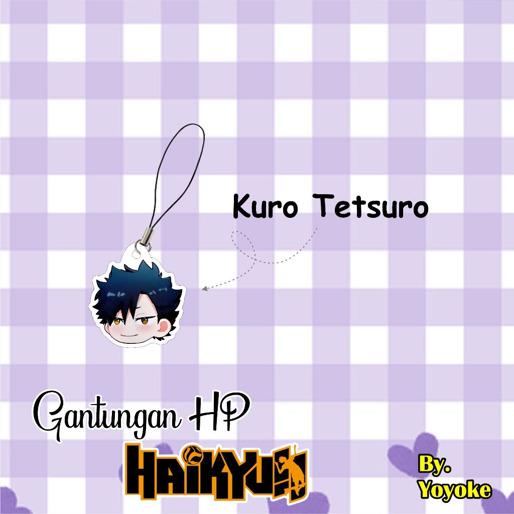 Jual GANTUNGAN HP HAIKYUU HINATA KAGEYAMA NISHINOYA SAWAMURA KENMA KURO ...