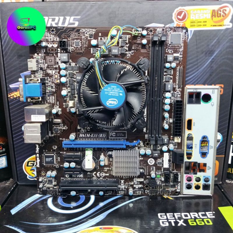 Jual Motherboard H61 MSI Processor Intel i7-3770 IvyBirdge 3,40GHz ...