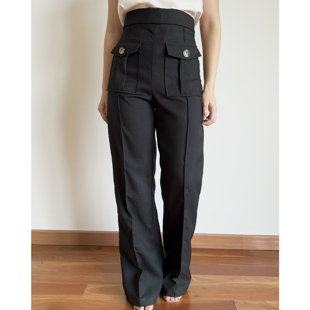 Jual VVERVE - Monza Palazzo Pants - Celana Panjang Polos Wanita Formal ...