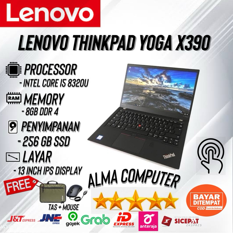 Jual Laptop Lenovo Thinkpad Yoga 390 Core i5 Gen 8 Ram 8GB Ssd 256GB ...