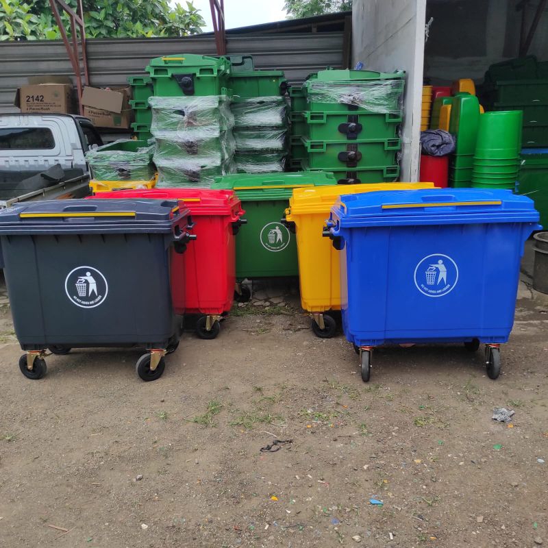 Jual Tempat Sampah Besar Bak Sampah Besar Kapasitas 660 Liter Hdpe Shopee Indonesia 1986