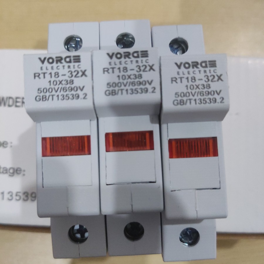 Jual Fuse Holder RT18-32 din rail rumah fuse 10 x 38 10*38 10x38 VORGE ...