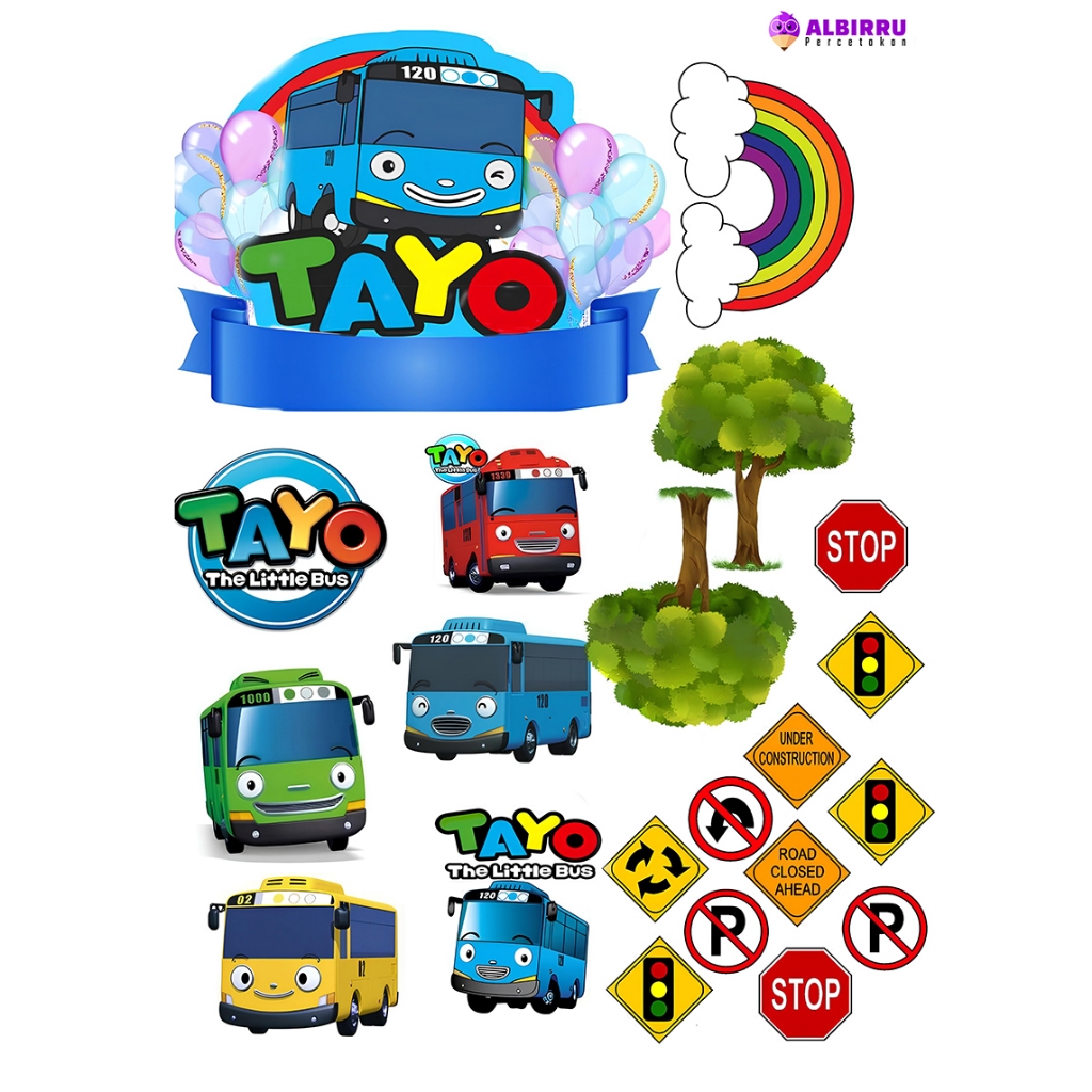 Jual Cetak Topper Tayo, Topper Kue Ultah Murah | Shopee Indonesia