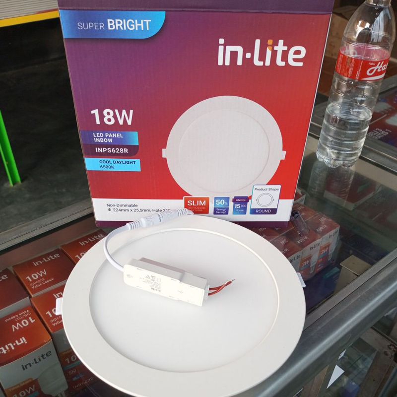 Jual LAMPU INLITE DOWNLIGHT INBOW LED 18 WATT BULAT | Shopee Indonesia