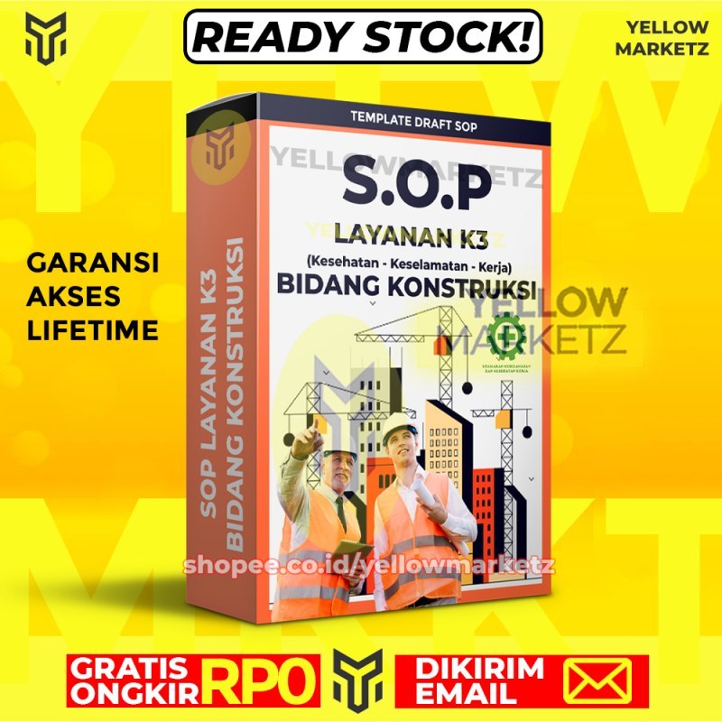 Jual Paket SOP Layanan K3 Bidang KONSTRUKSI - Standart Operasional ...