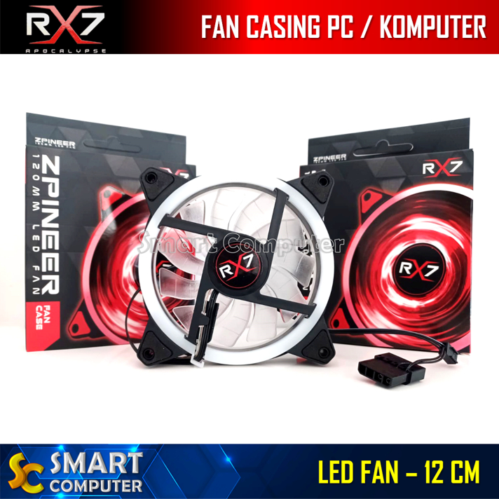 Jual Fan Casing PC RGB RX7 12Cm / Fan Komputer CPU Gaming RGB / Rainbow ...