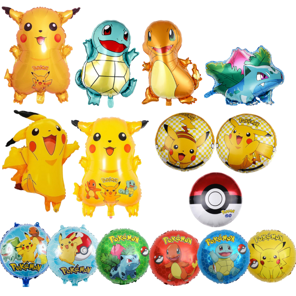 Jual Balon Foil JUMBO Pokemon Pikachu Charmander Bulbasaur Squirtle ...