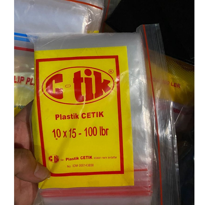 Jual Plastik Klip Ctik Cetik Clip Ziplock Uk 10x15 8x12 7x10 100