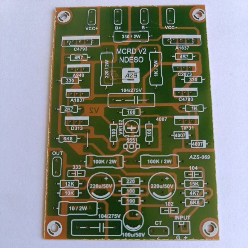 Jual PCB power mcrd v2 ndeso bahan pertinak | Shopee Indonesia