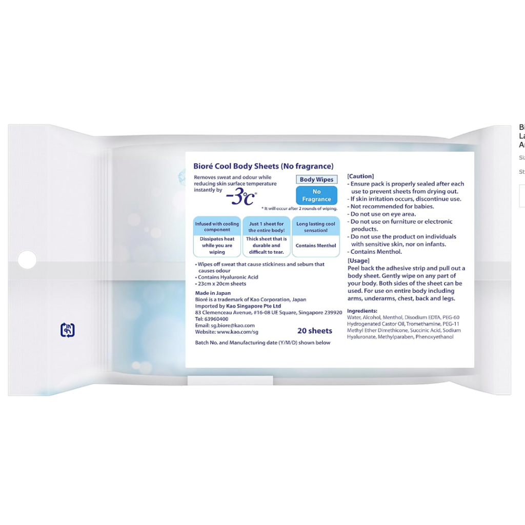 Jual Biore Cold Sheet Tissue dingin cocok untuk cuaca panas, menurunkan ...