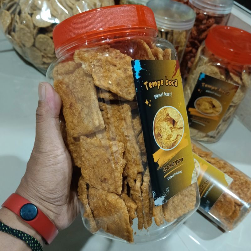Jual kerpik tempe mini toples 500gr | Shopee Indonesia