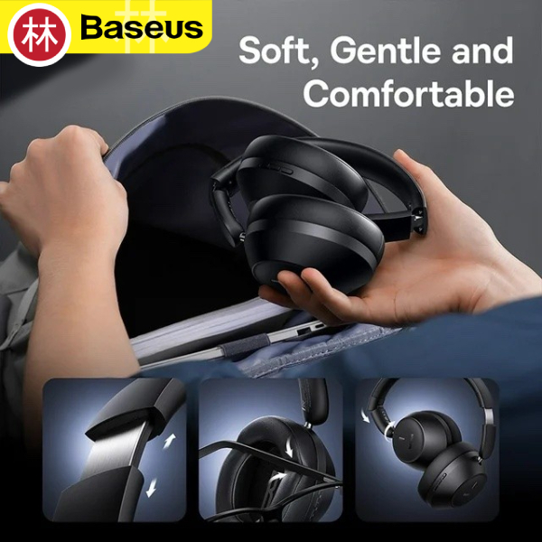 Jual Baseus Bass 30 Max Wireless Headphone Bluetooth 5.3 -30dB Passive ...