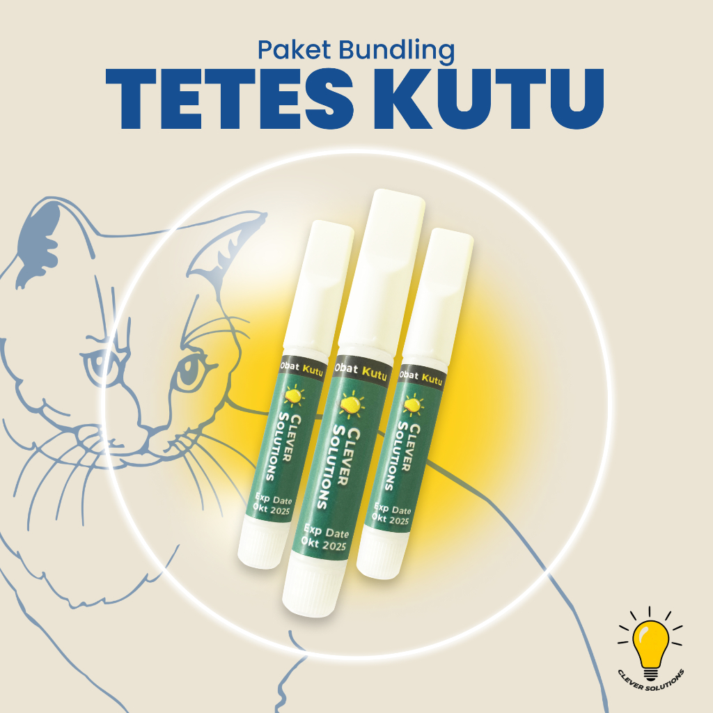 Jual Obat Tetes Kutu Clever Solutions Pembasmi Kutu Kucing 2 ml ...