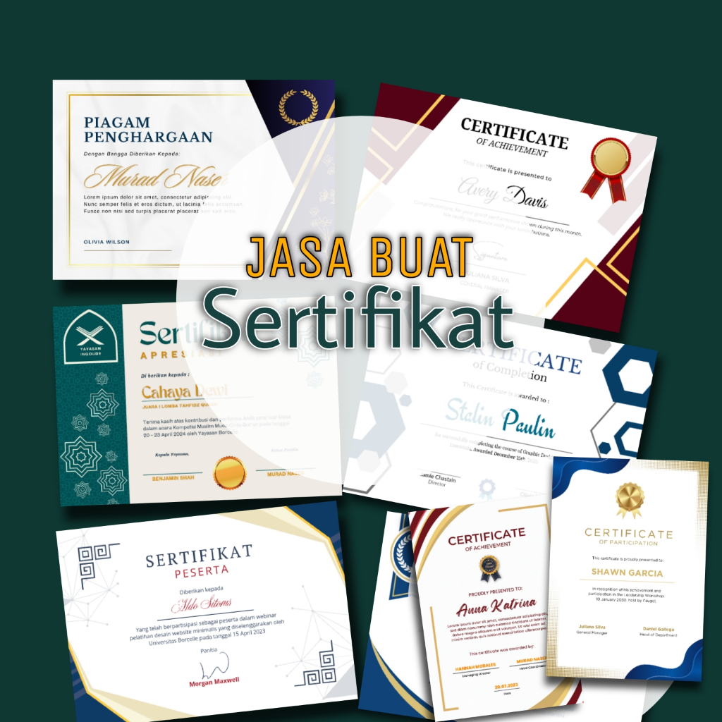 Jual Sertifikat Kejuaraan| Sertifikat Seminar | Jasa Buat Sertifikat ...