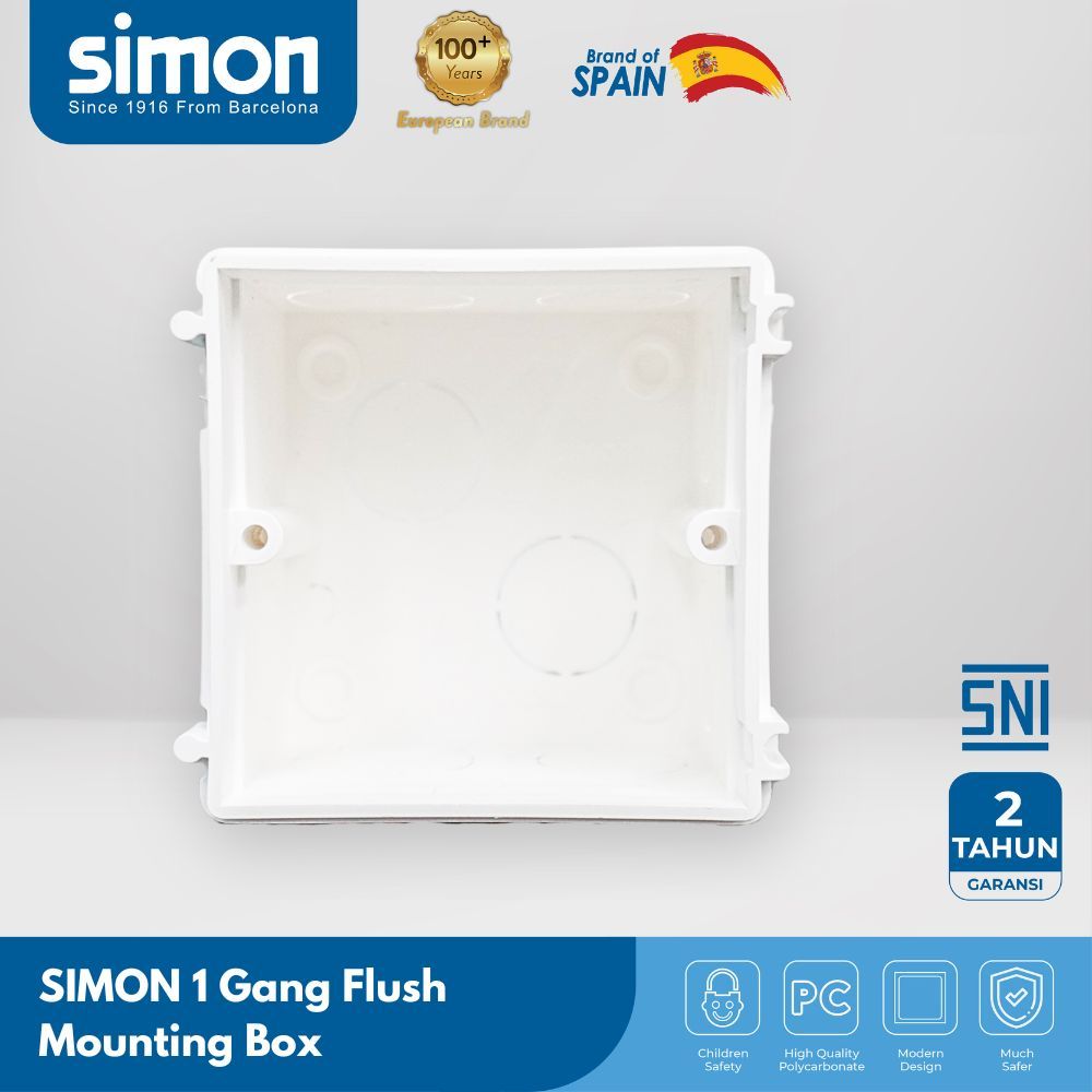 Jual SIMON 1 Gang Flush Mounting Box | Shopee Indonesia