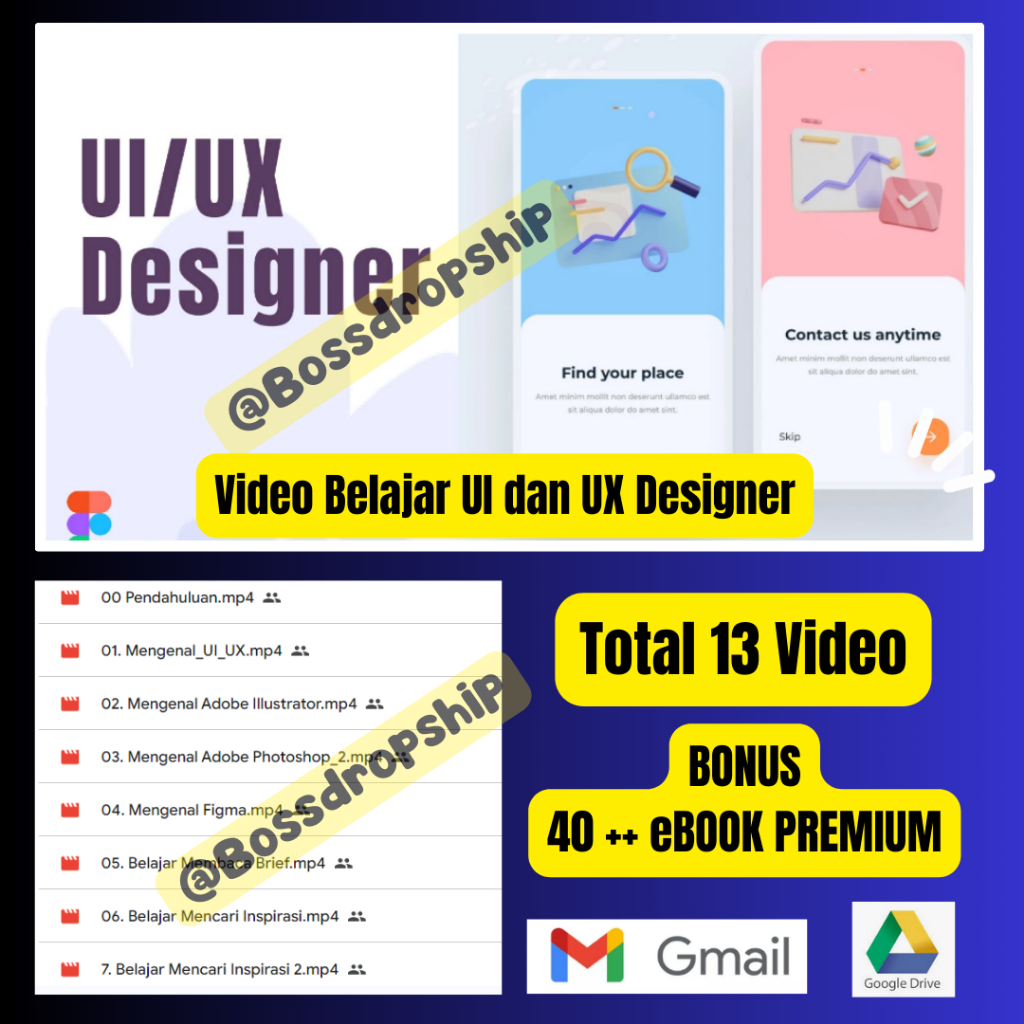 Jual Video Belajar UI dan UX Designer dari Dasar sampai mahir Panduan ...
