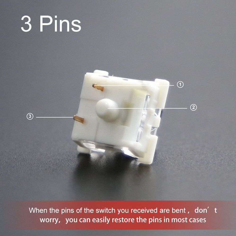 Jual Outemu Brown Tactile Switch Mechanical Keyboard Switch SMD LED 3 ...