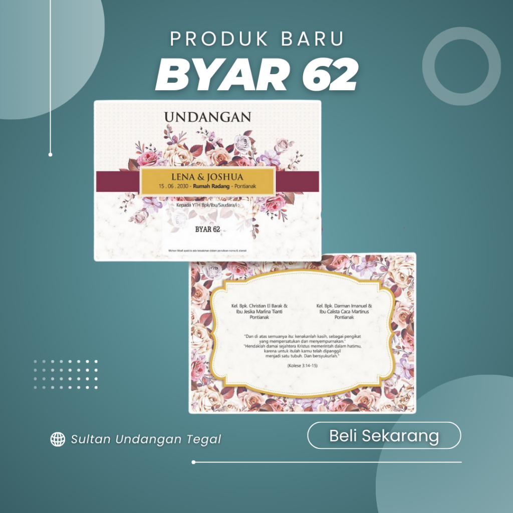 Jual Blangko Undangan Pernikahan Terbaru Merek Byar 62 Dengan Bahan BC ...