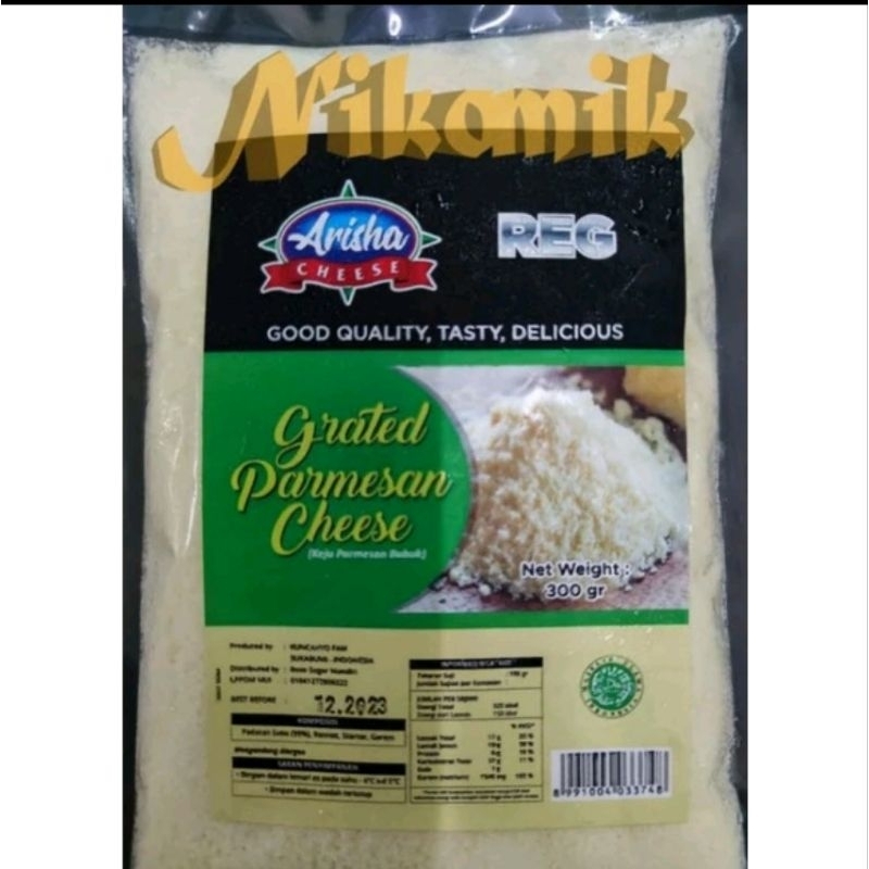 Jual Arisha grated Parmesan Cheese 300Gr (Chiller Needed) | Shopee ...