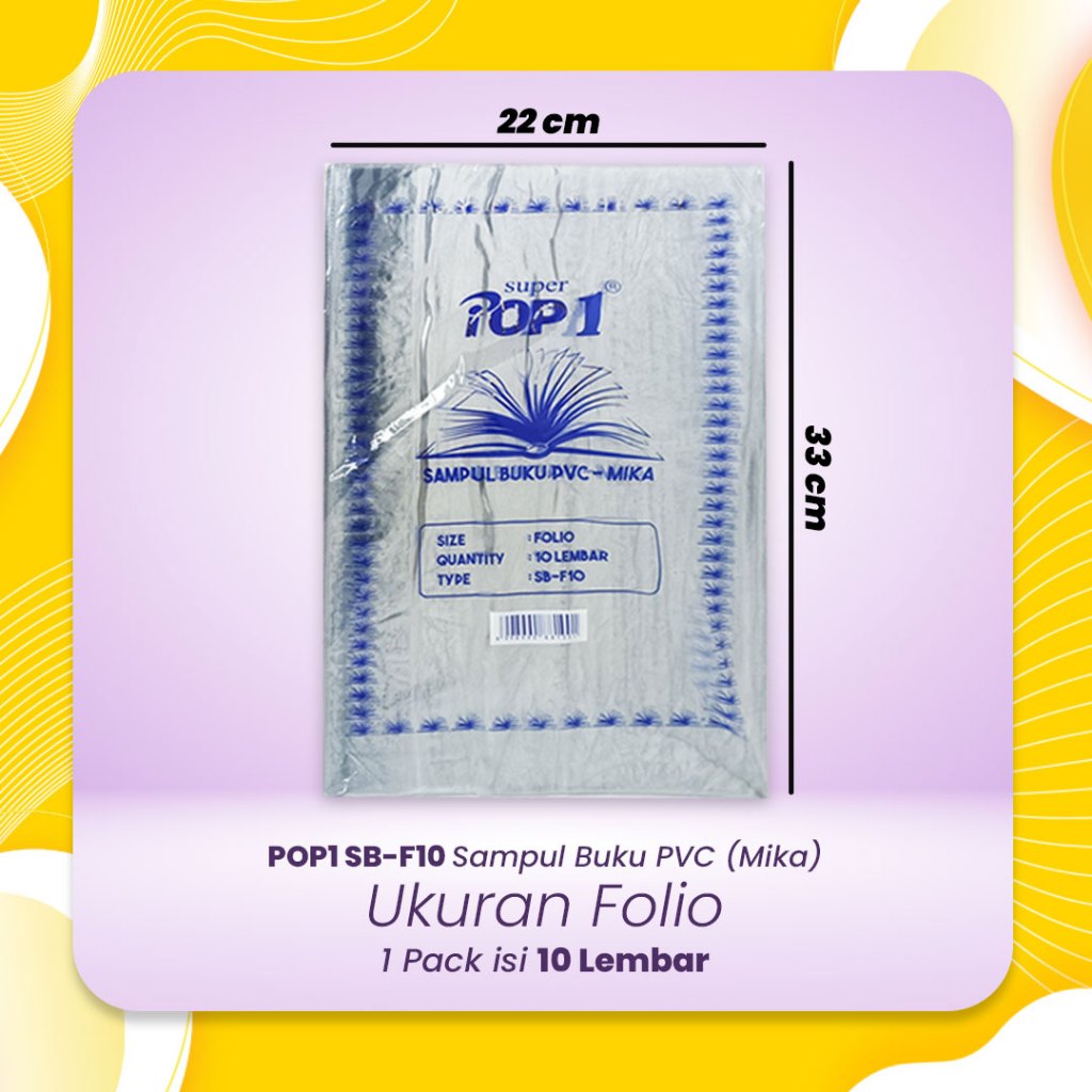 Jual POP1 Sampul Buku PVC Mika Boxy SB-B10 / Folio SB-F10 / LKS SB-L10 ...