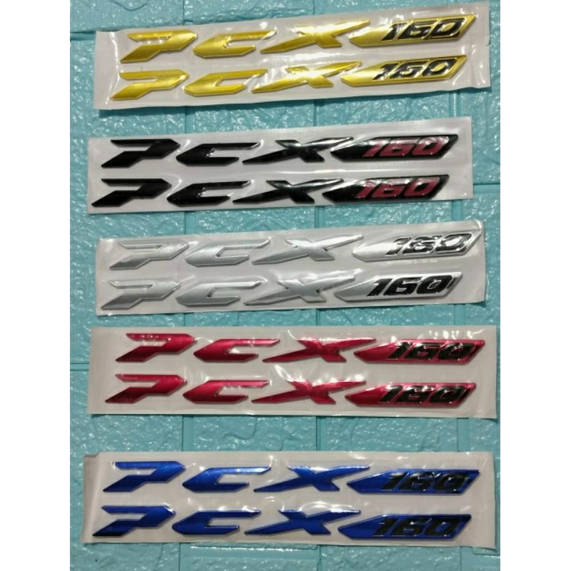 Jual Emblem Logo Merek Tulisan PCX 160 Timbul 3D High Quality | Shopee ...