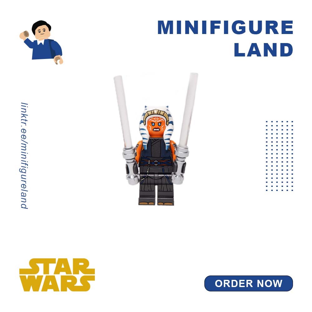 Jual Lego Star Wars - sw1300 - Ahsoka Tano (Adult) - Pearl Dark Gray ...