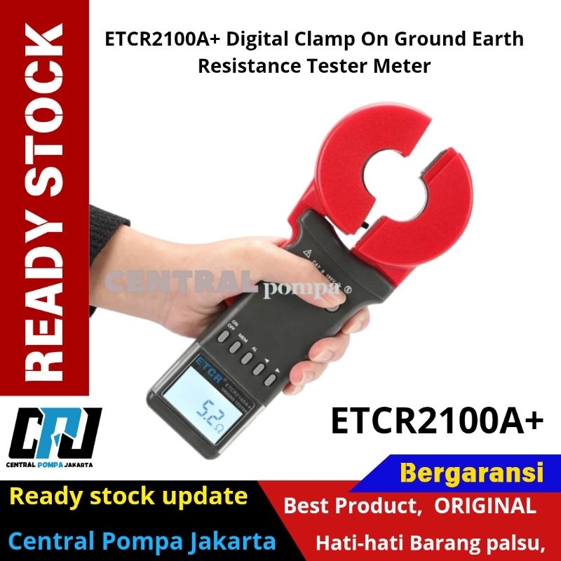thumbnail image 2 of ETCR2100A+ Digital Clamp Ground Tester - Auto Range Earth Resistance Meter 2 of 6