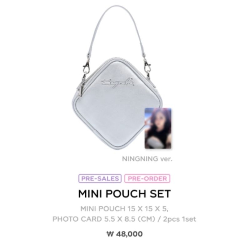 Jual PO] Mini Pouch Set MD AESPA Tour Synk Parallel Line Official Merchandise 2024 2nd