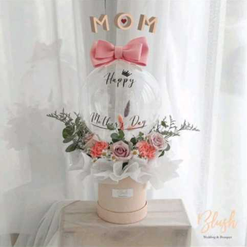 Jual Mini round dan Box kotak Bloom Box Box Bunga / Blooming Box WAJIB ...