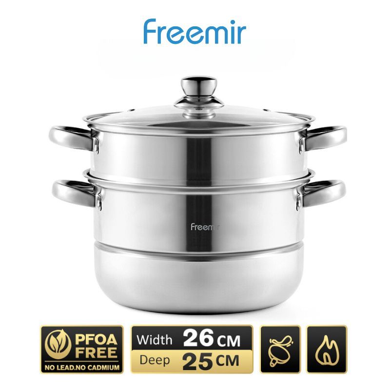 Jual Upgraded Freemir Panci Kukus Susun Double Stainless Steel