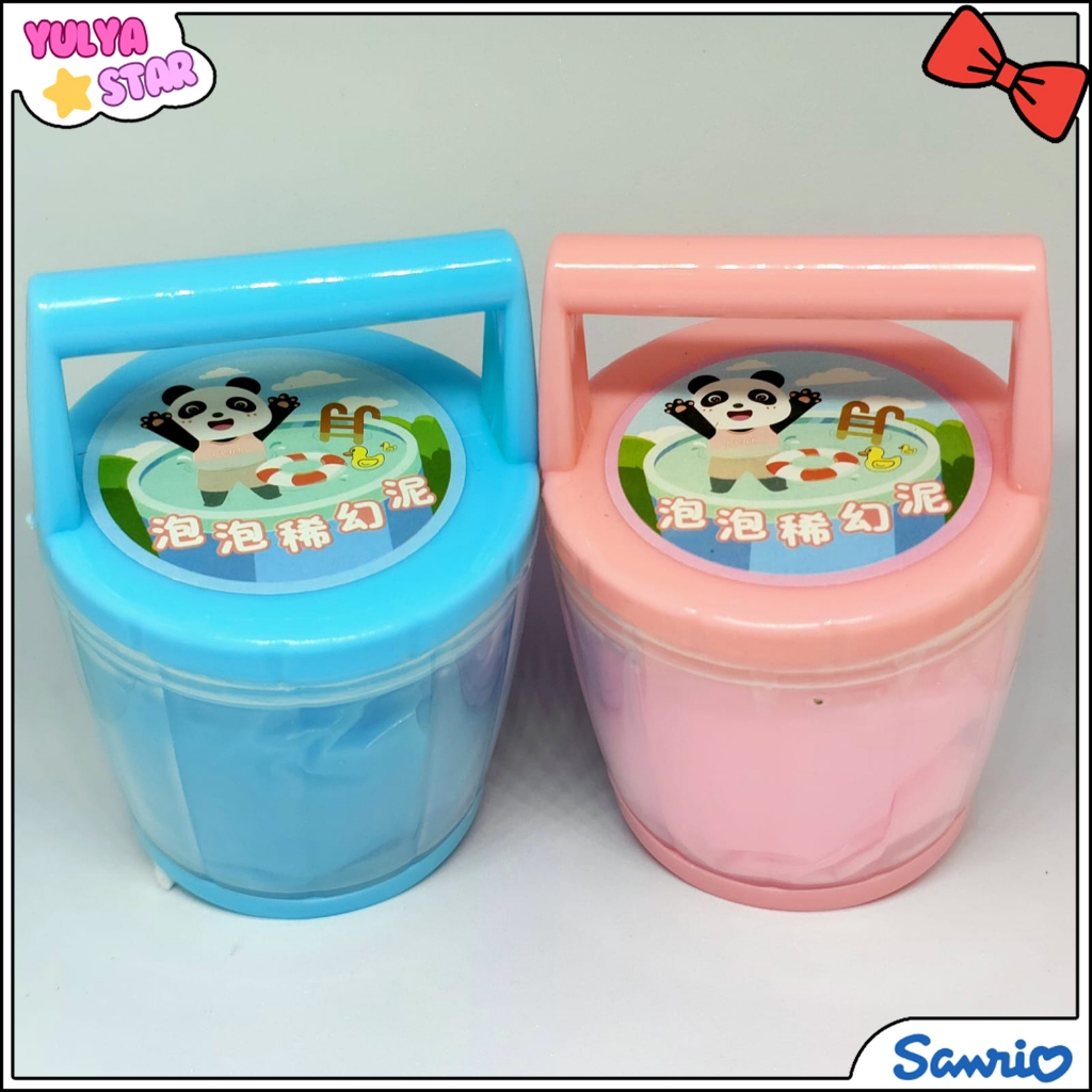 Jual Slime Bucket panda / slime panda / ember isi slime | Shopee Indonesia