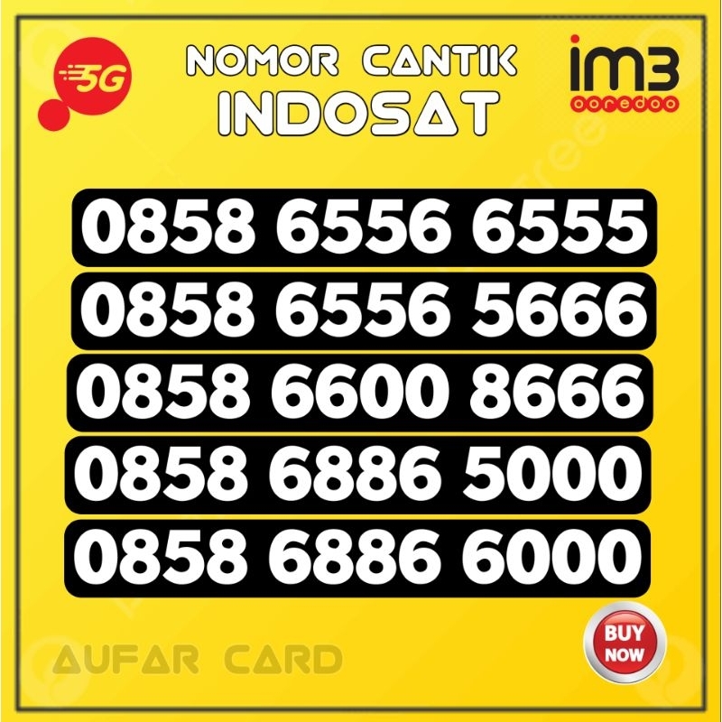 Jual Nomor Cantik Im3 indosat Mentari ekor Triple 000 5000 6000 8000 ...