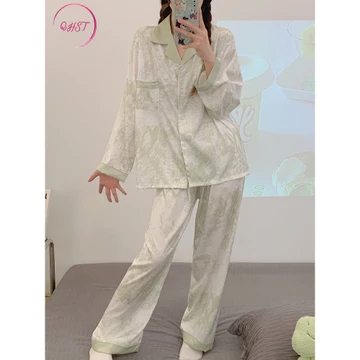 QHST Piyama Satin Baju Tidur Wanita Setelan Import Piyama Wanita Baju Tidur Cewek
