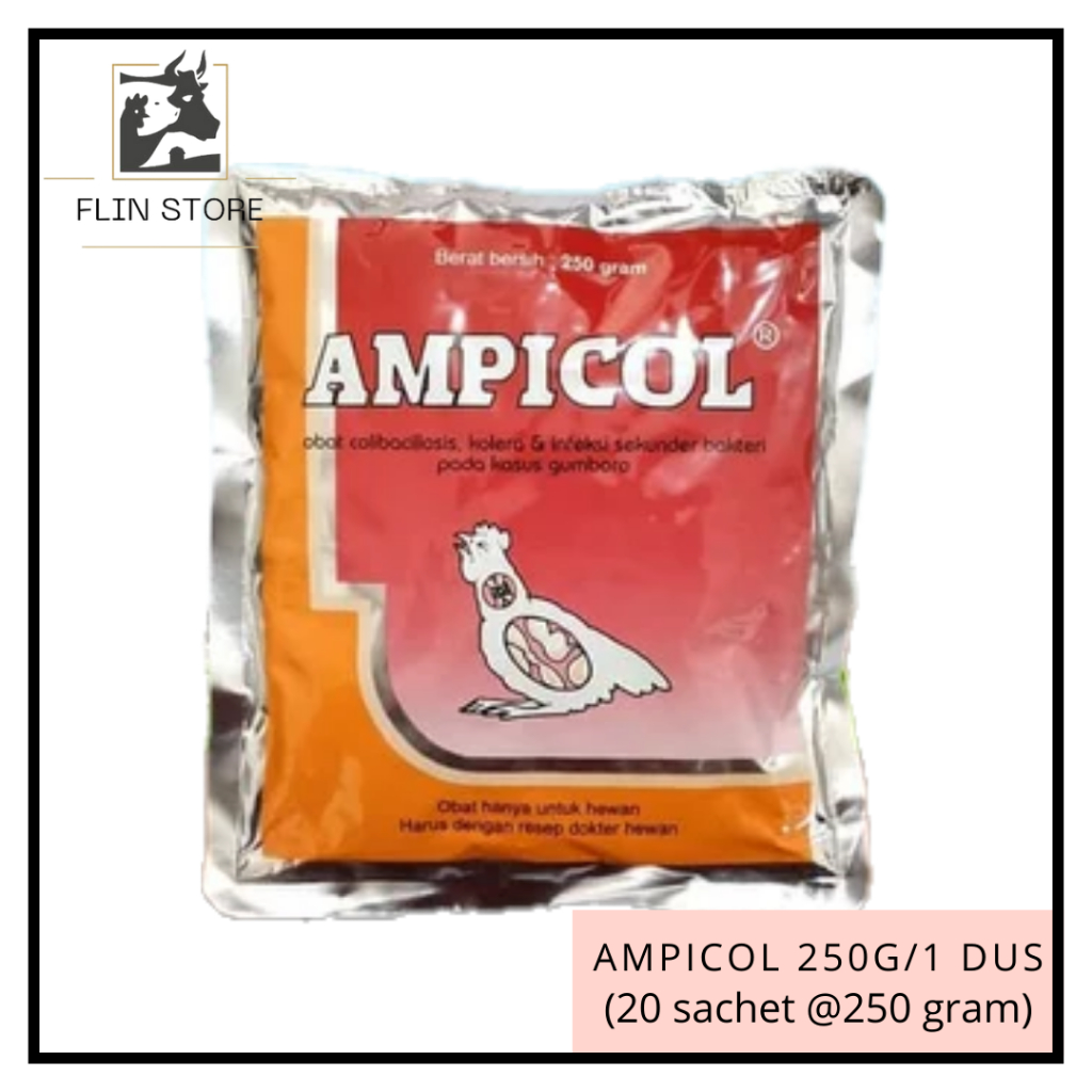Jual Ampicol 5kg/1 dus (20 sachet @250g) Medion – Obat colibacillosis ...