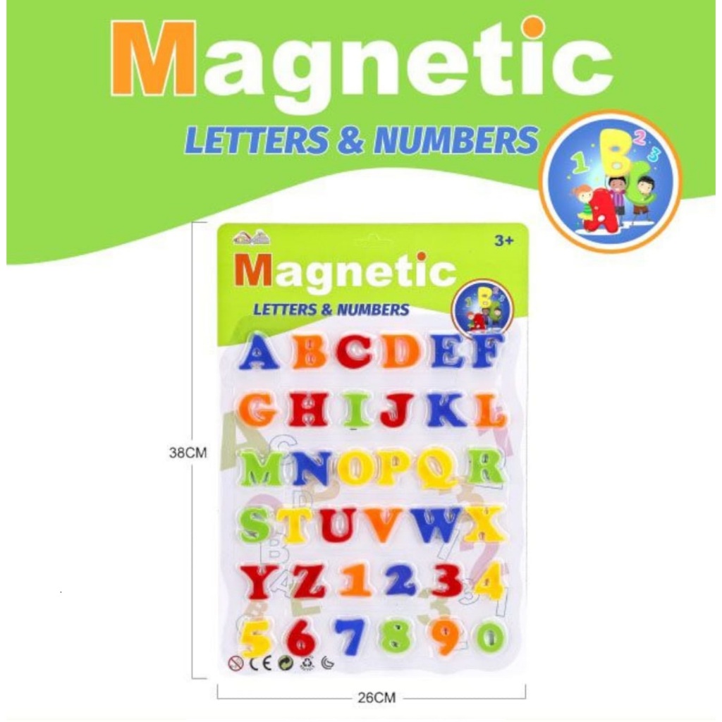 Jual SYARIAH TOYS Mainan Edukasi Magnetic Abjad Alphabet Angka Number ...