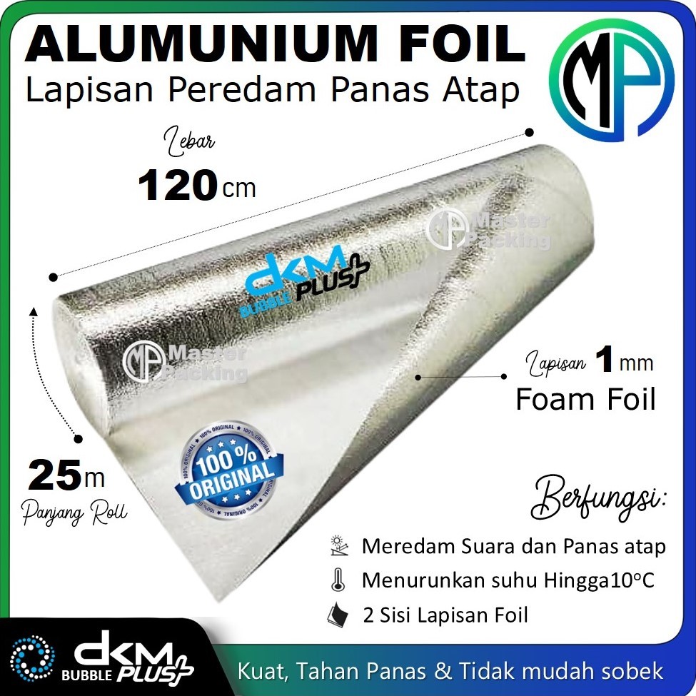 Jual Peredam Panas Atap Bubble Insulation Foil PE Foam Foil Roll 60 ...
