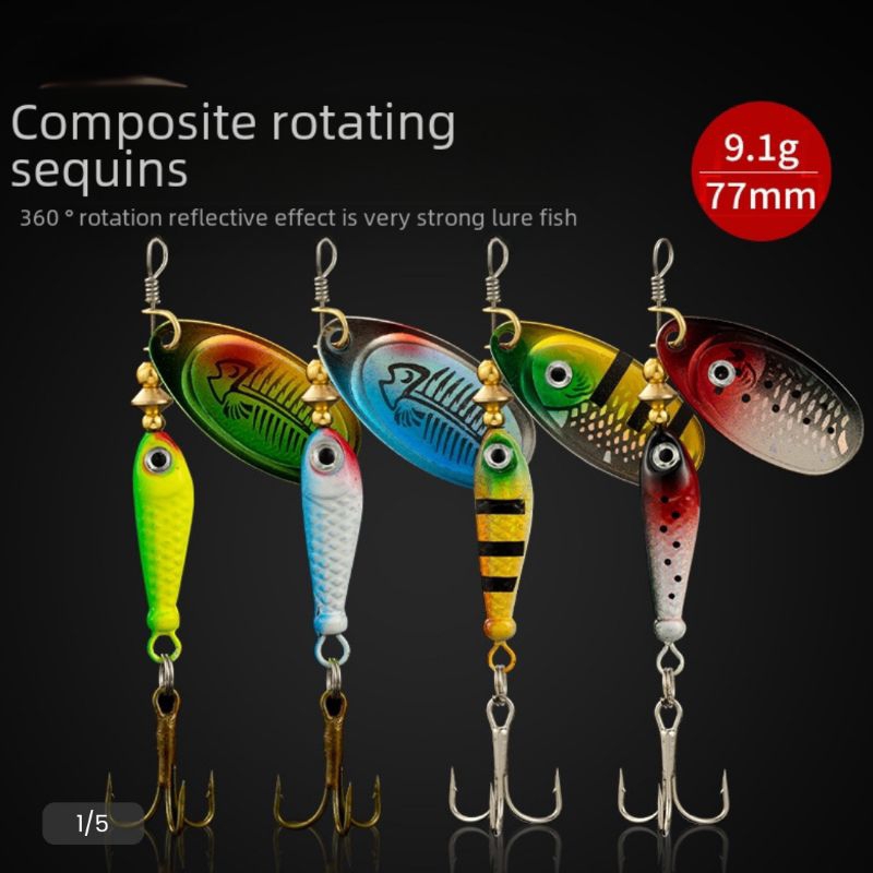 Jual umpan casting spinner panjang 7cm berat 9gr | Shopee Indonesia