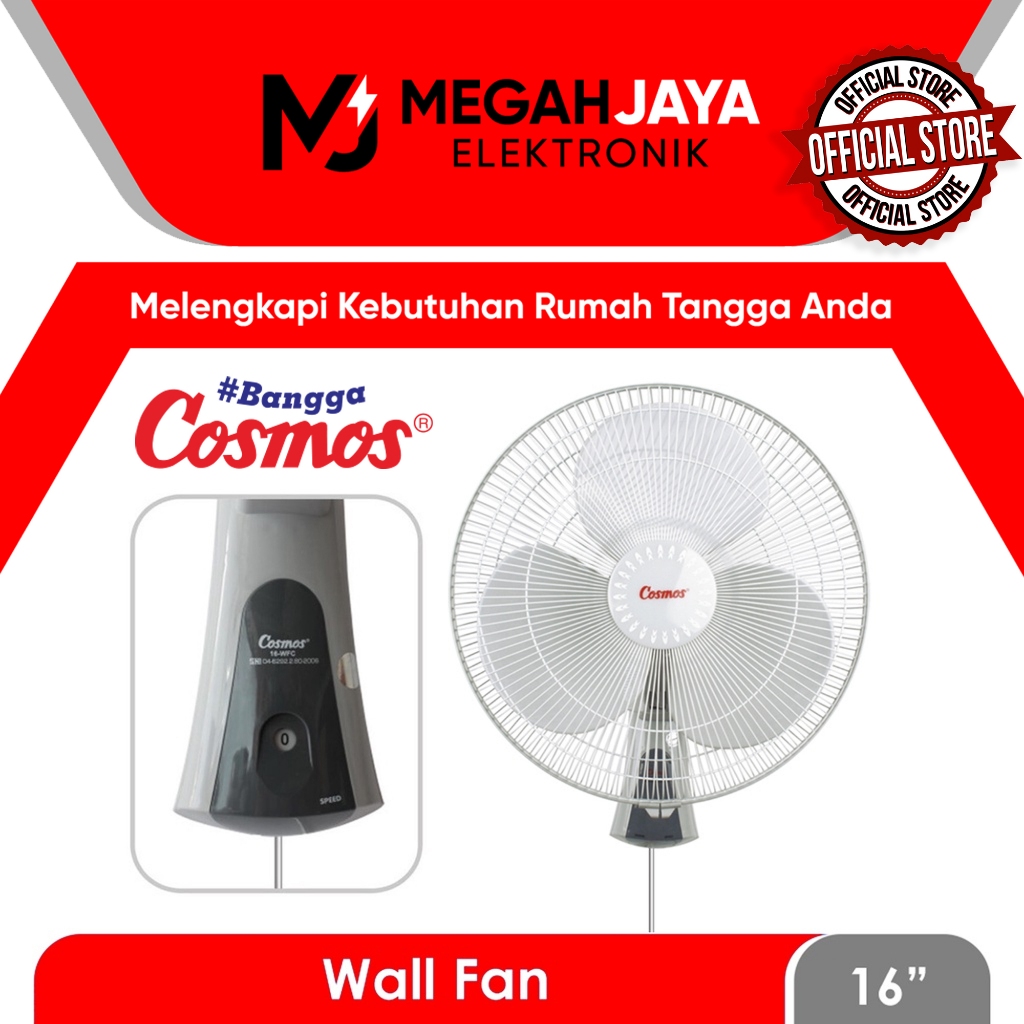 Jual [COD READY] COSMOS / HYPERLITE WALL FAN / KIPAS ANGIN DINDING ...