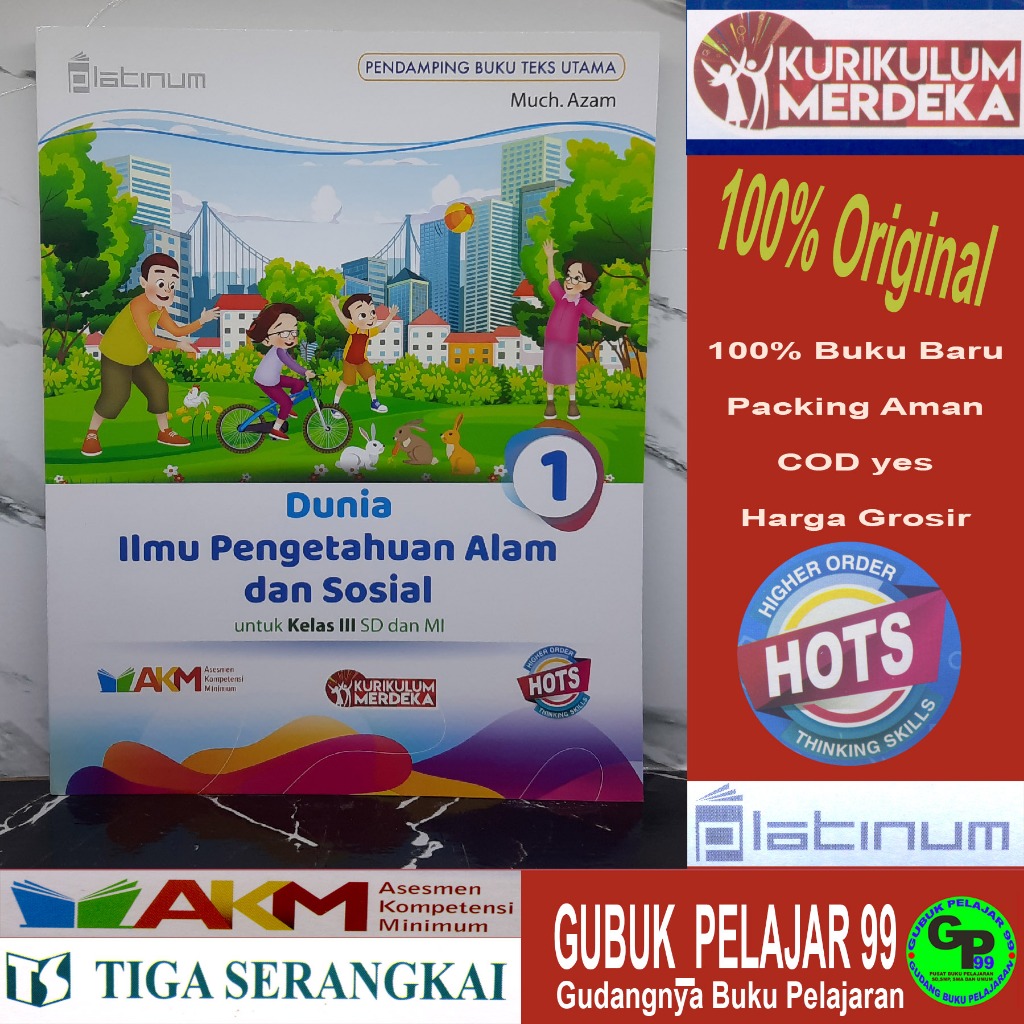 Jual Ilmu Pengetahuan Alam dan Sosial (IPAS 1) Kelas 3 SD/MI Kurikulum ...