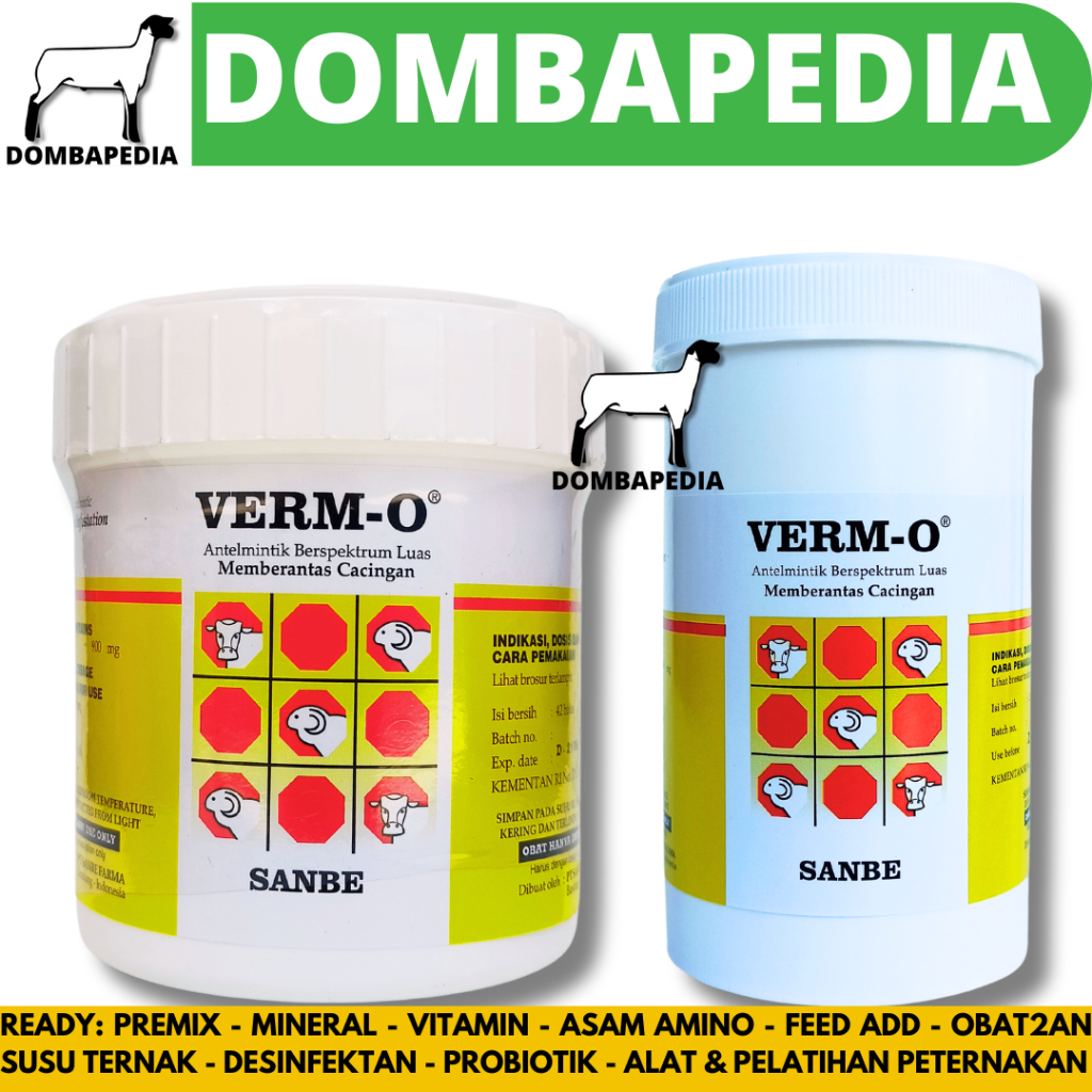 Jual VERM O BOLUS 1 POT - Obat Cacing Sapi Kerbau Kuda Spektrum Luas ...